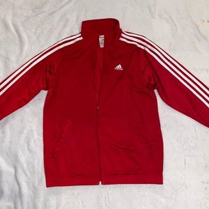 ADIDAS WOMENS RED JACKET SIZE MEDIUM